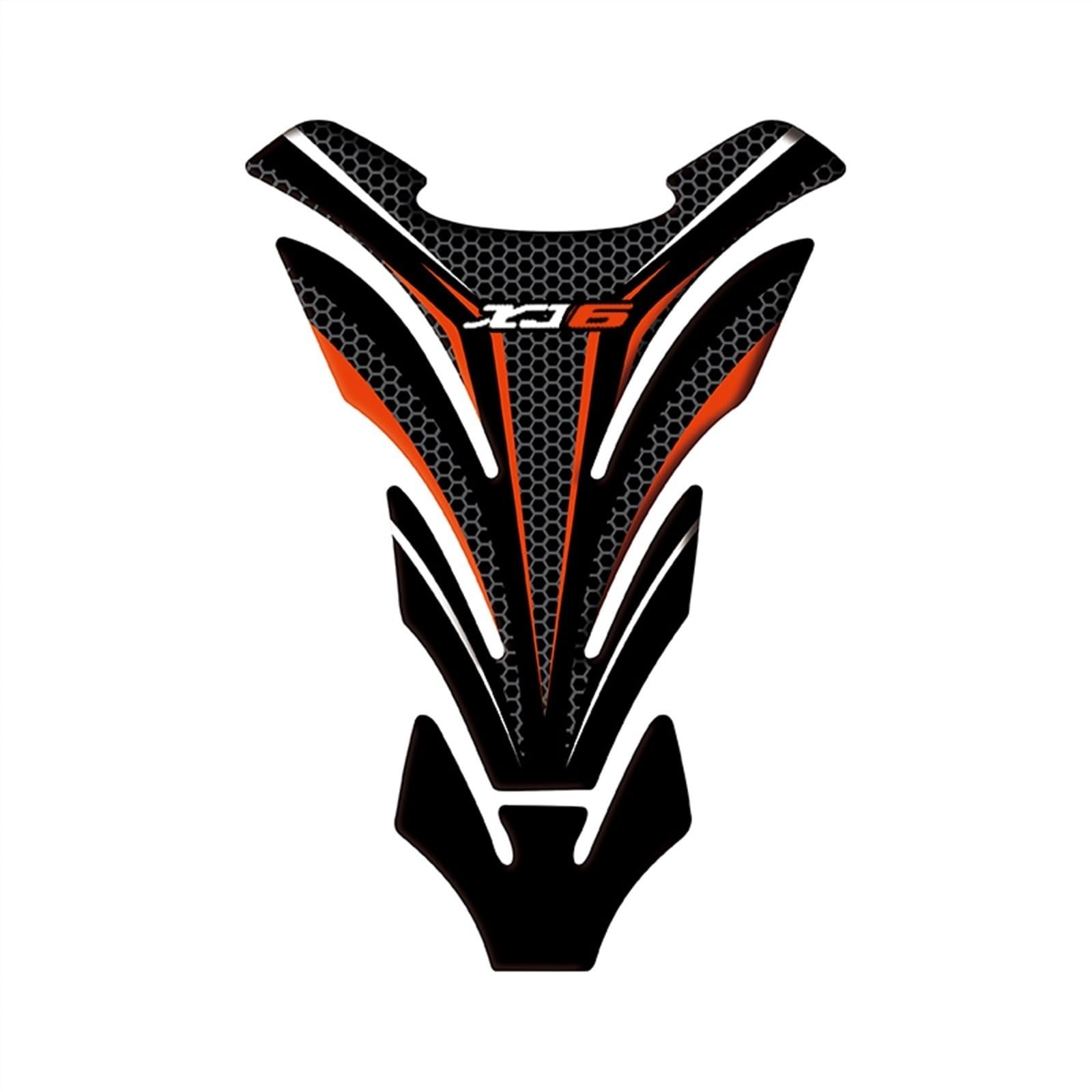 Motorcycle Tank Pad Racing Tankpad Sticker Fuel Fishbone Decals for Yamaha XJ6 Diversion Carbon-Look(Color13)