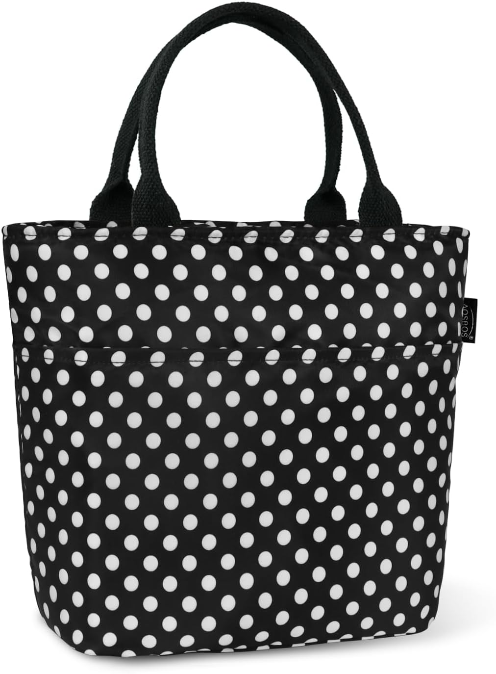 Aosbos Lunch Tote Bag, Insulated Lunch Box for Women, Leakproof Lunch Cooler Purse for Work, Polka Dot