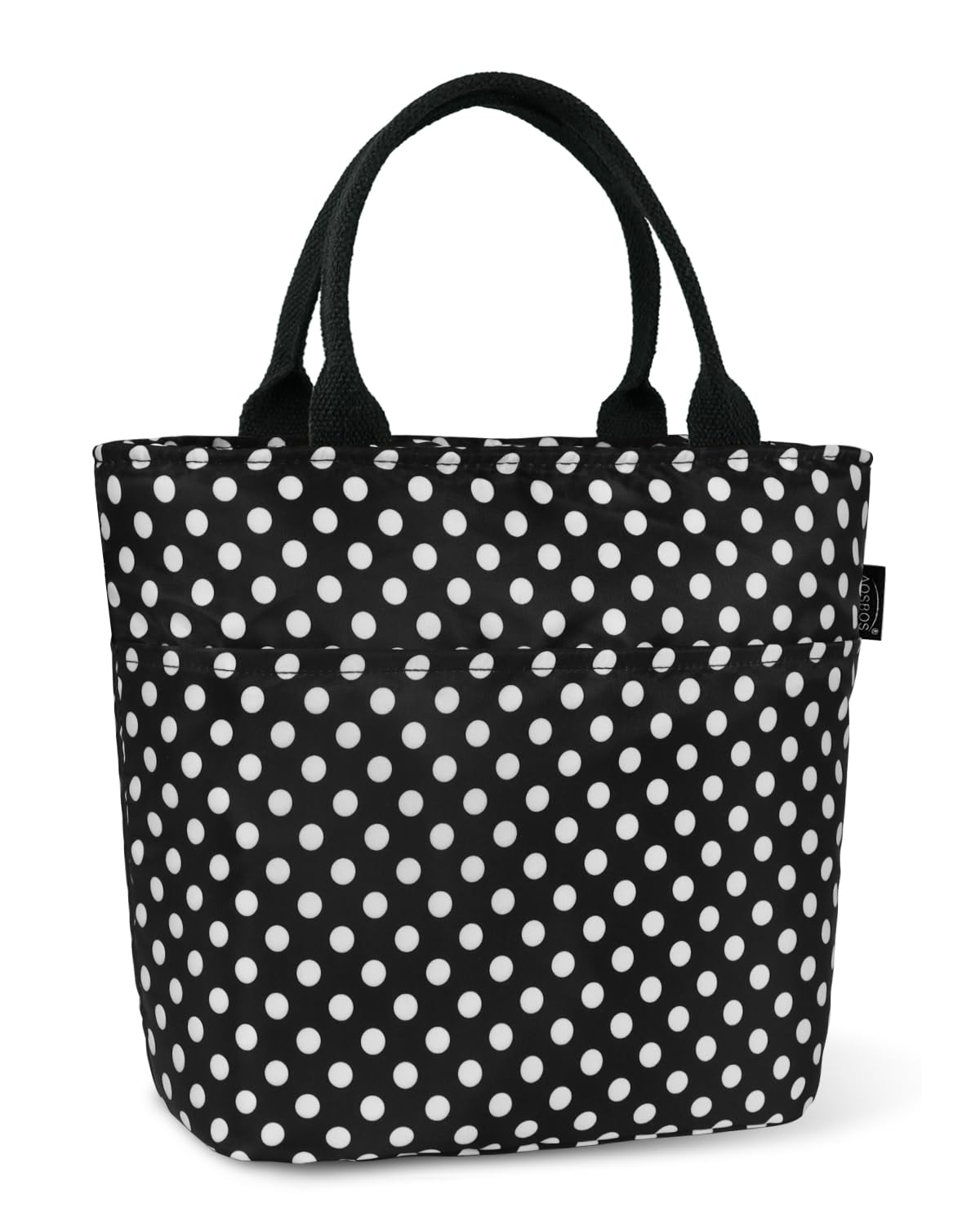 Aosbos Lunch Tote Bag, Insulated Lunch Box for Women, Leakproof Lunch Cooler Purse for Work, Polka Dot