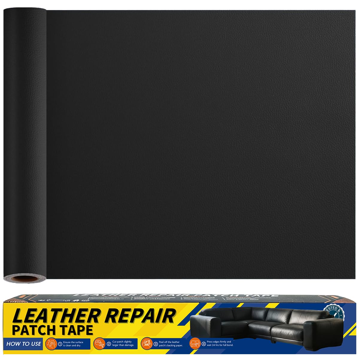 Gelaisi Leder Reparatur Set, Kunstleder Selbstklebend, Kunstleder-Reparaturset