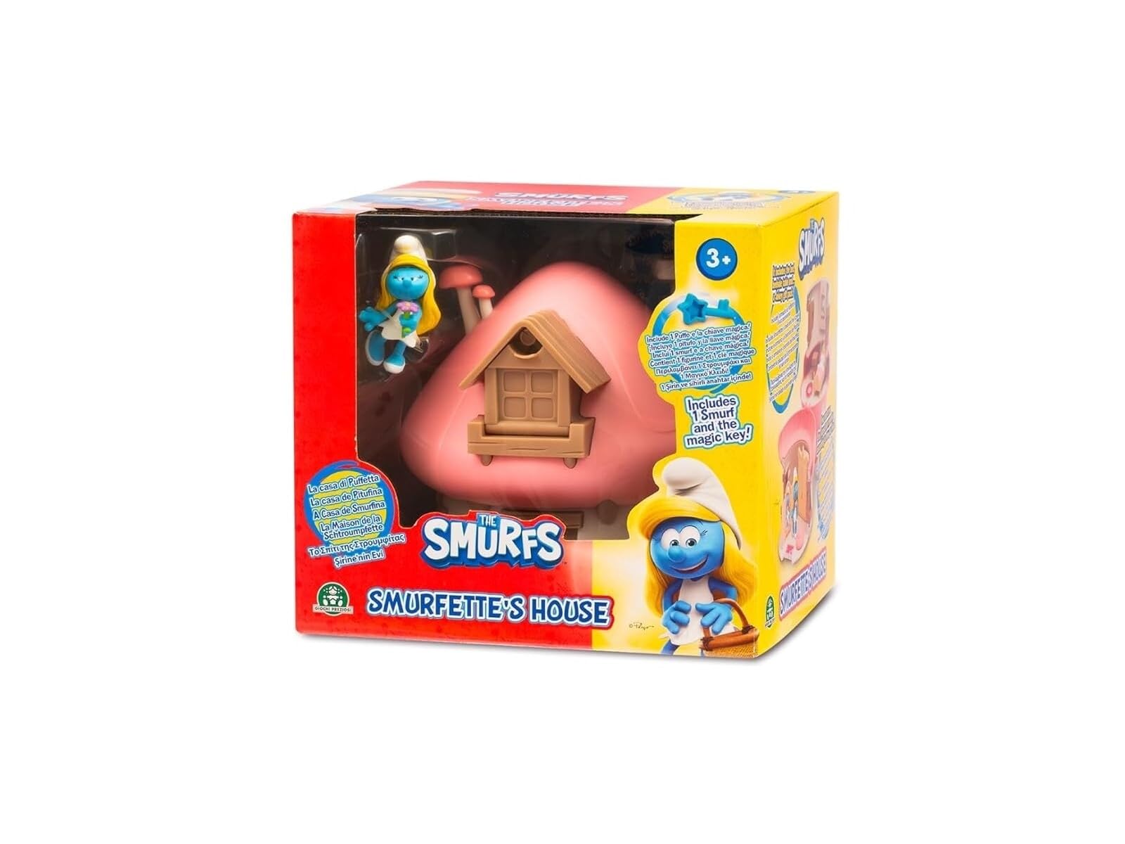 Les Schtroumpfs, Magic House That Opens, with 1 Figurine 5.5 cm and Accessories, Random Models, Toys for Children from 3 Years, PUF20, Blue