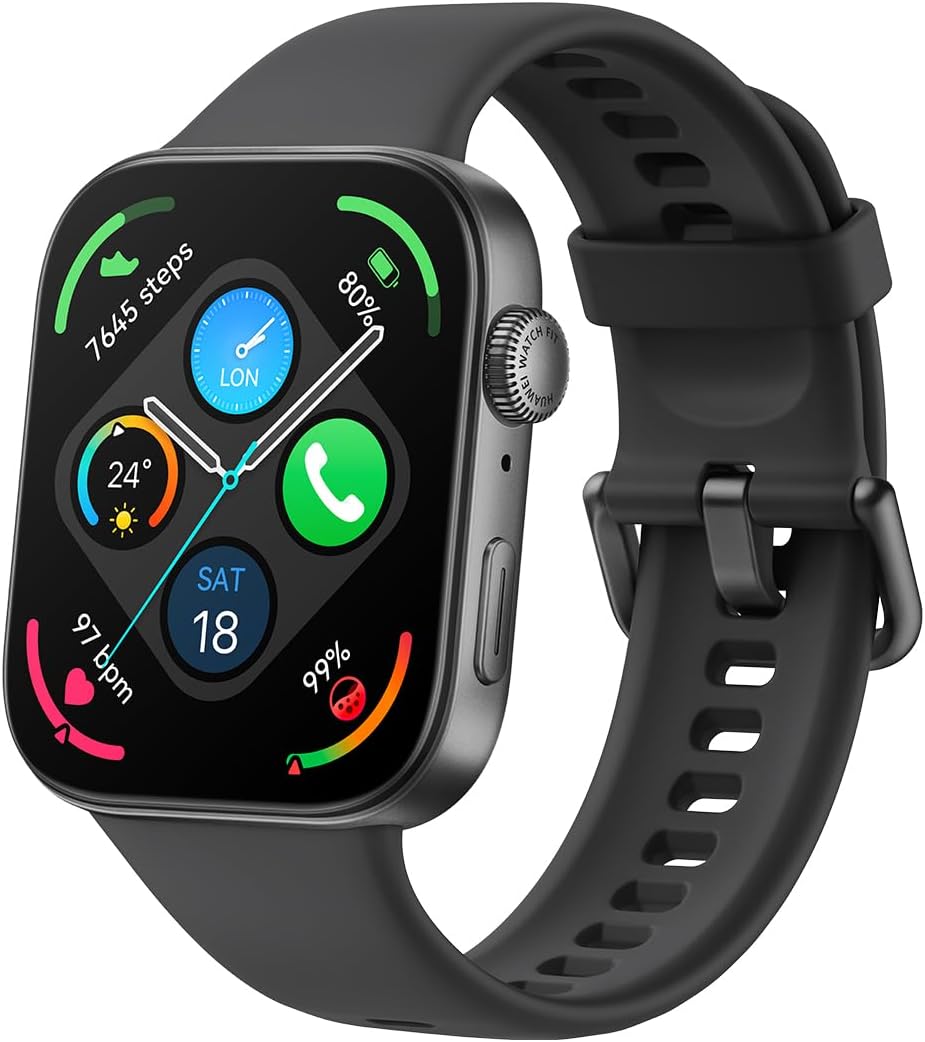 HUAWEI WATCH FIT 3 Smart Watch, 0.4 inch (9.9 mm) Thin, Aluminum Alloy Body, Large Screen, 1.82 inch AMOLED Display, Lightweight Unit, 0.9 oz (26 g), GPS, Calorie Management, Health Management, High