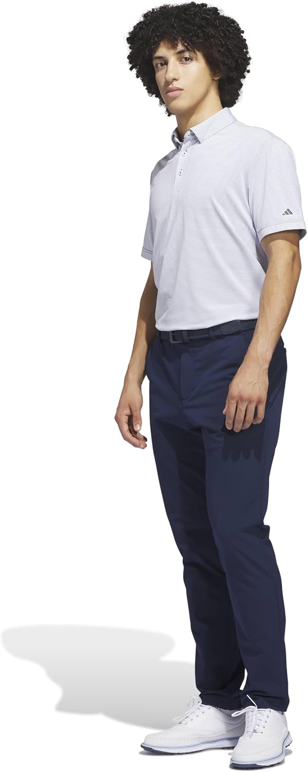 adidas Men's Ultimate365+ Pencil Stripe Climacool Polo Shirt