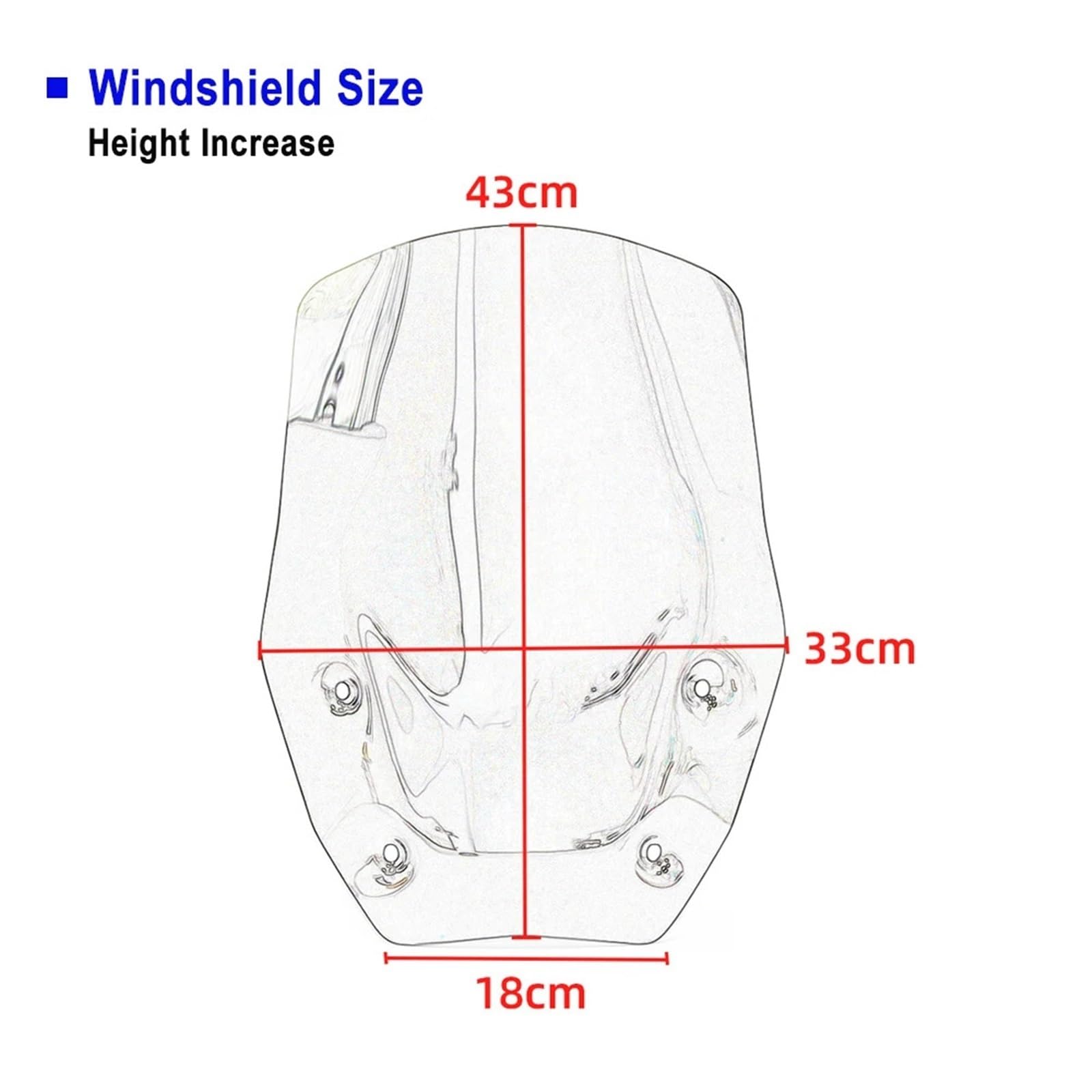 Spoiler szyby przedniej motocykla regulowany Pasuje do BMW R1300 GS R 1300GS 2023-2025 Akcesoria do przedniej szyby motocyklowej Przedni spoiler Owiewka Osłona przednia Deflektor(Grey)