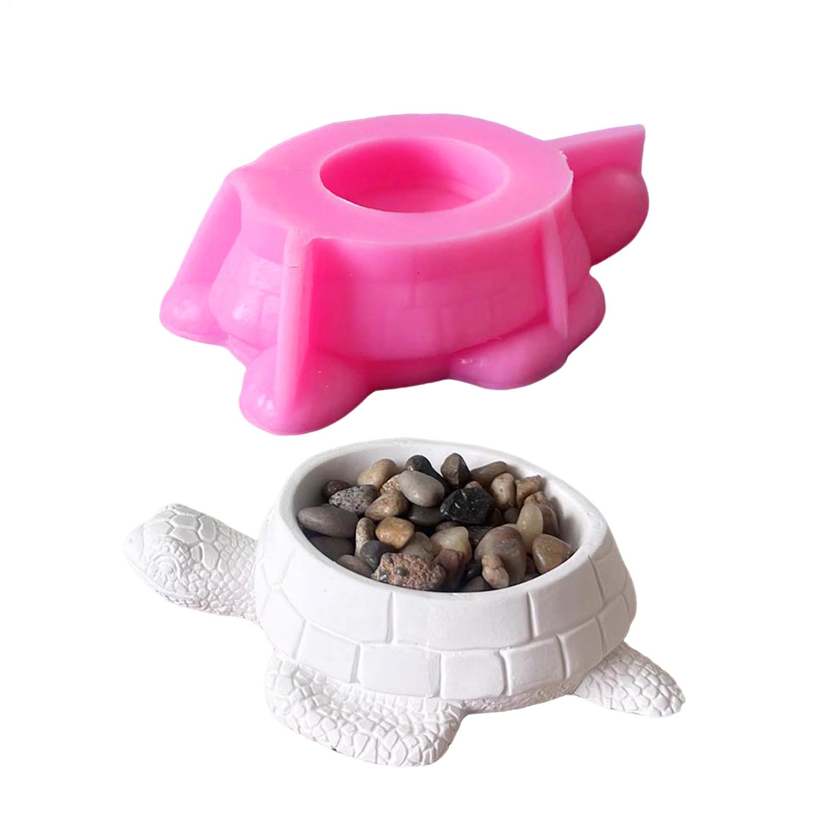 Moule pour pots en silicone tortue marine pour ciment et bougies