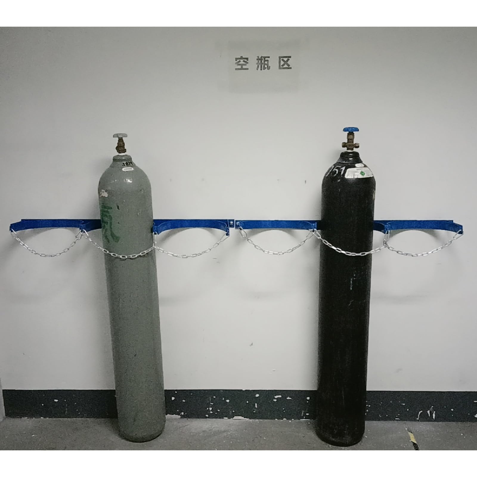Soporte para Bombonas de Gas Soporte De Pared Para Cilindro De Gas, Soporte/rejilla Para Tanque De Acero De 35 65 95 CM Para Botellas Pequeñas De Propano Y Oxígeno Fijo, Soporte Para Cilindro Con Cade
