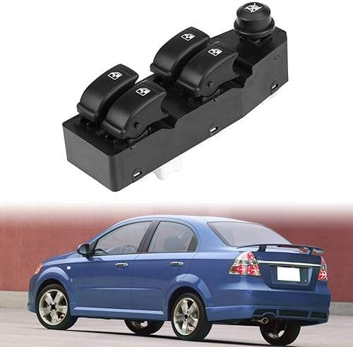 Miniatura 5 de Aveo Interruptor de ventana eléctrica, interruptor de ventana maestro de potencia, interruptor de ventana principal del lado izquierdo del conductor