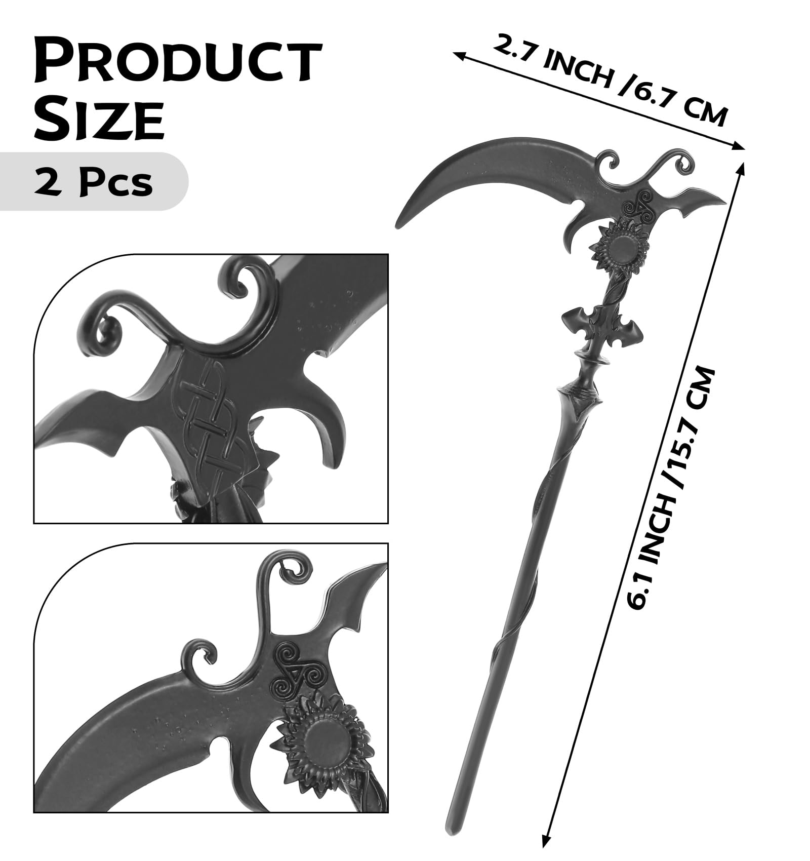 Black & Purple Scythe Hair Stick il_fullxfull.919526853_fgi1.jpg main image 4