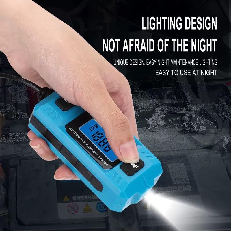 probador de Relay automotriz, Portable High-Precision 20A 48V Car Circuit Probe Tester with Led Display & Front Lighting, Car Relay Fuse Blade Checker for Various Vehicles