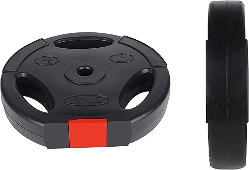 Miniatura 4 de Signature Fitness Vinyl Standard Plate Weight Plate for Strength Training and Weightlifting,