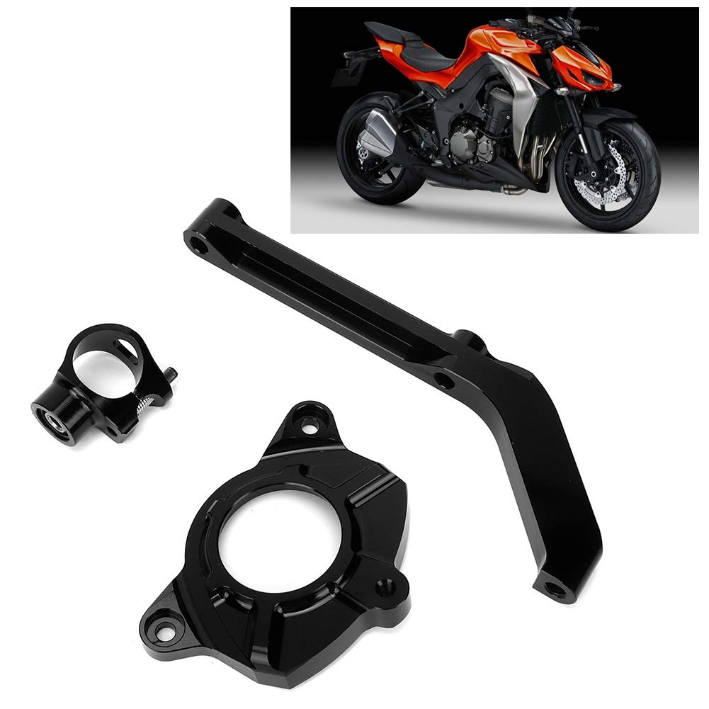 Wspornik montażowy stabilizatora amortyzatora układu kierowniczego motocykla Precyzyjny aluminiowy kęs obrabiany CNC Twardy anodyzowany czarny Zmniejsza drgania głowy Zwiększa
