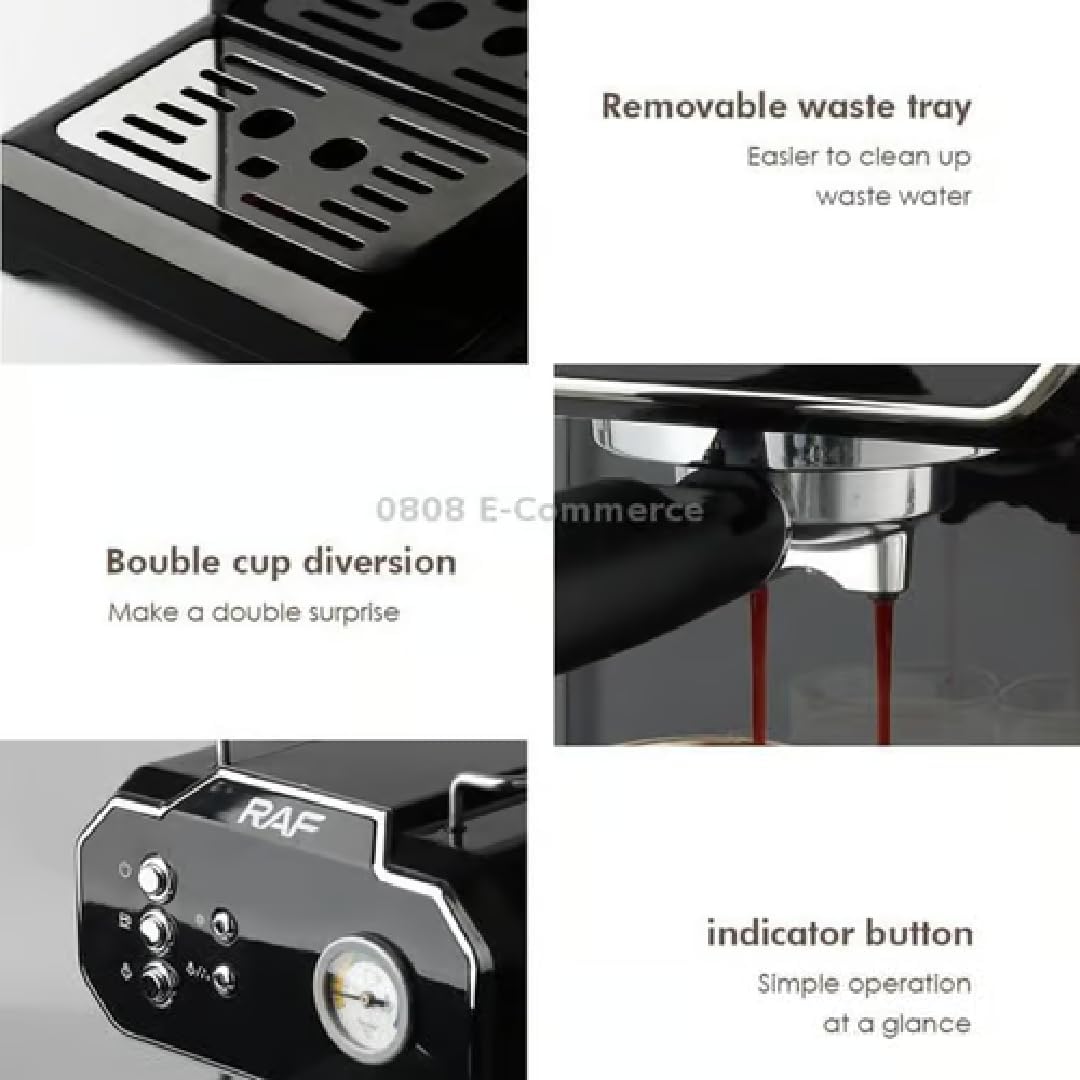 Side view of the RAF R.104B Coffee Maker showing the water tank