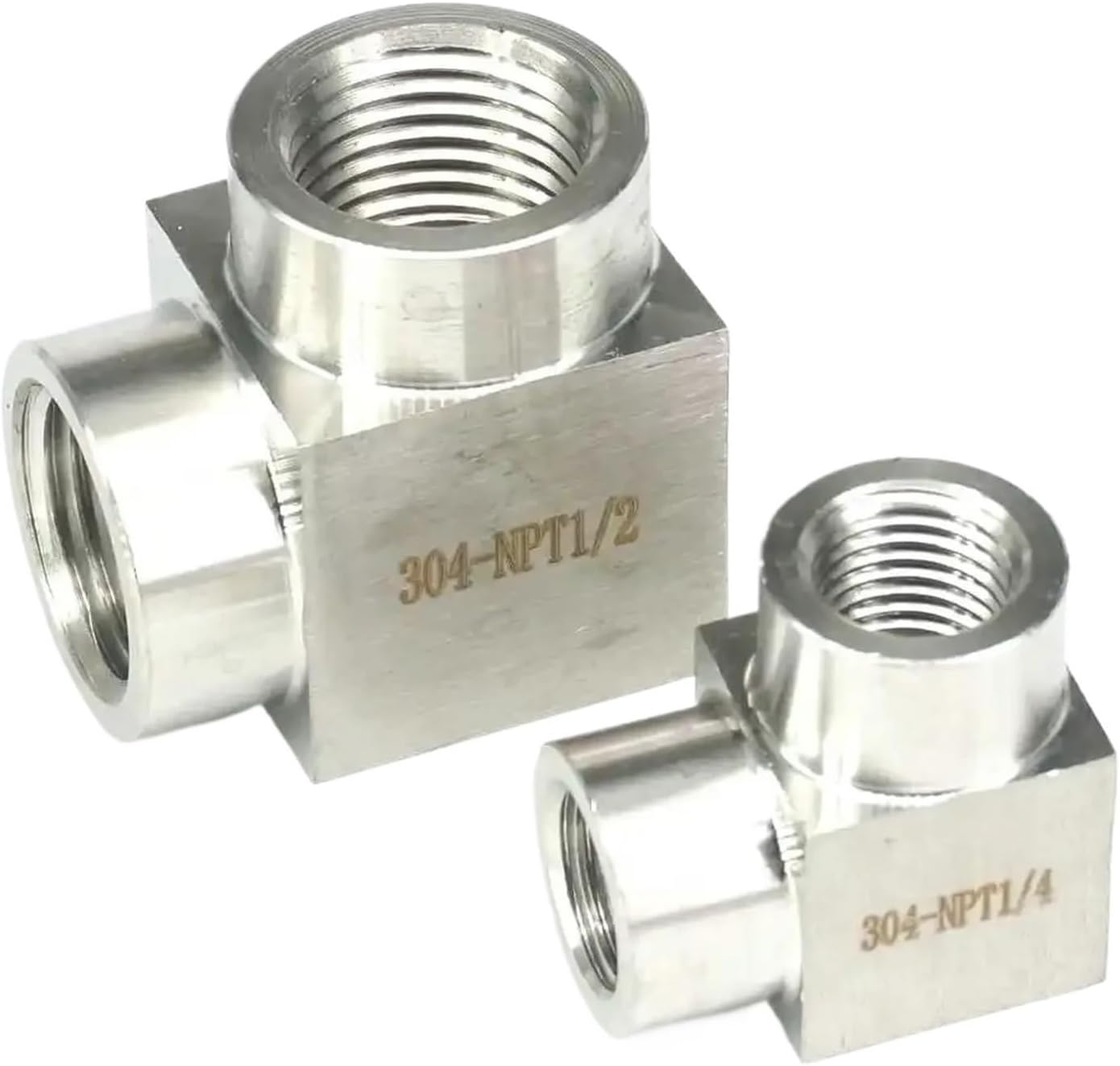 1pc High Pressure 200 Bar 1/8" 1/4" 3/8" 1/2" 3/4" 1" NPT BSPP Female Elbow Pipe Fitting 304 Stainless Steel Water Gas Oil(BSPP Thread,1/8")