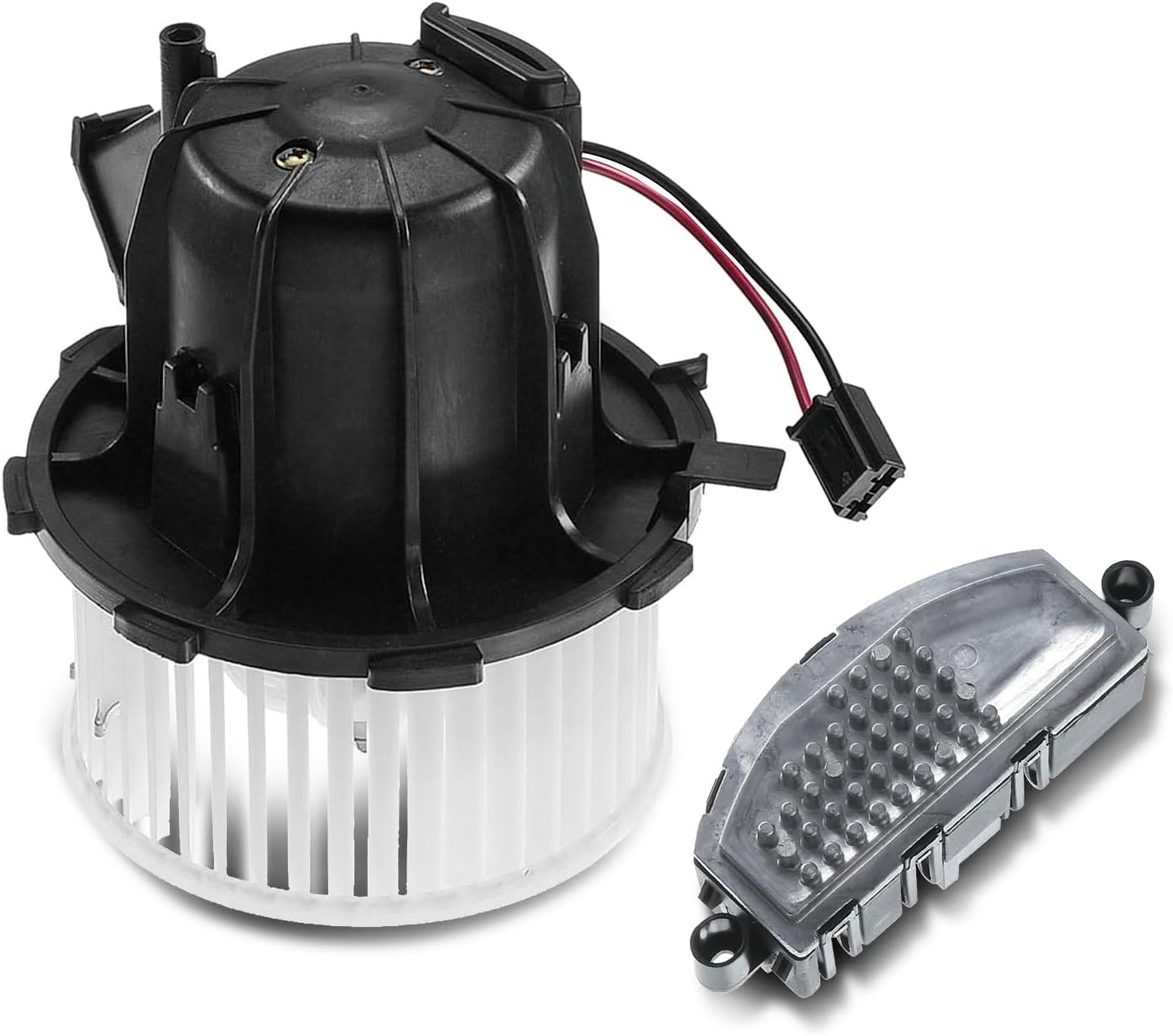 A-Premium HVAC Heater Blower Motor and Resistor Assembly Compatible with Audi Vehicles - A4 / A4 Quattro 2013-2016, Q5 2014-2015, A5 2012-2014, A5 Quattro 2012-2016, S4 2013-2016, S5, SQ5 - Front