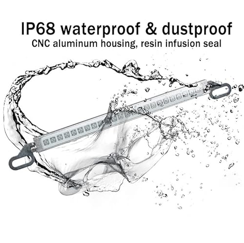 Nitiaukely Motorcycle License Plate Light Strip With Dynamic Running Light, Brake Light, And Led Signal Functions (Silver Aluminum 7.48" License Plate Light Strip) #TOP2