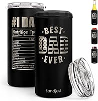 Vista 39 de SANDJEST Vaso de caza estilo madera con bandera americana 4 en 1, vaso termo de 12oz, enfriador de latas, funda protectora, vaso delgado de acero