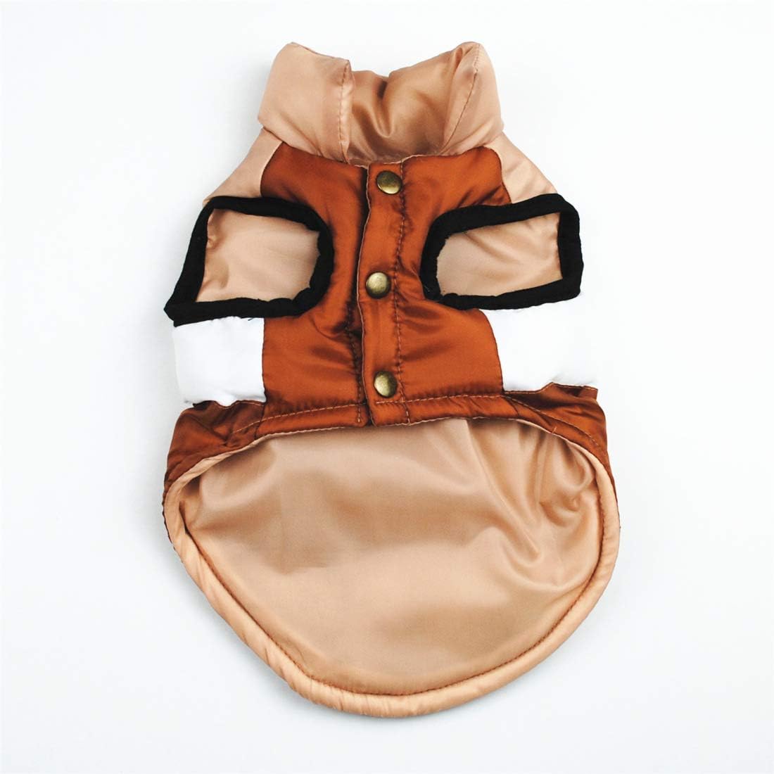 N / A Pet Winter Clothes,Dog Winter Warm Coat Jackets Dog Clothing Costume for Small Dogs Medium Dogs (L, Brown) - Image 3
