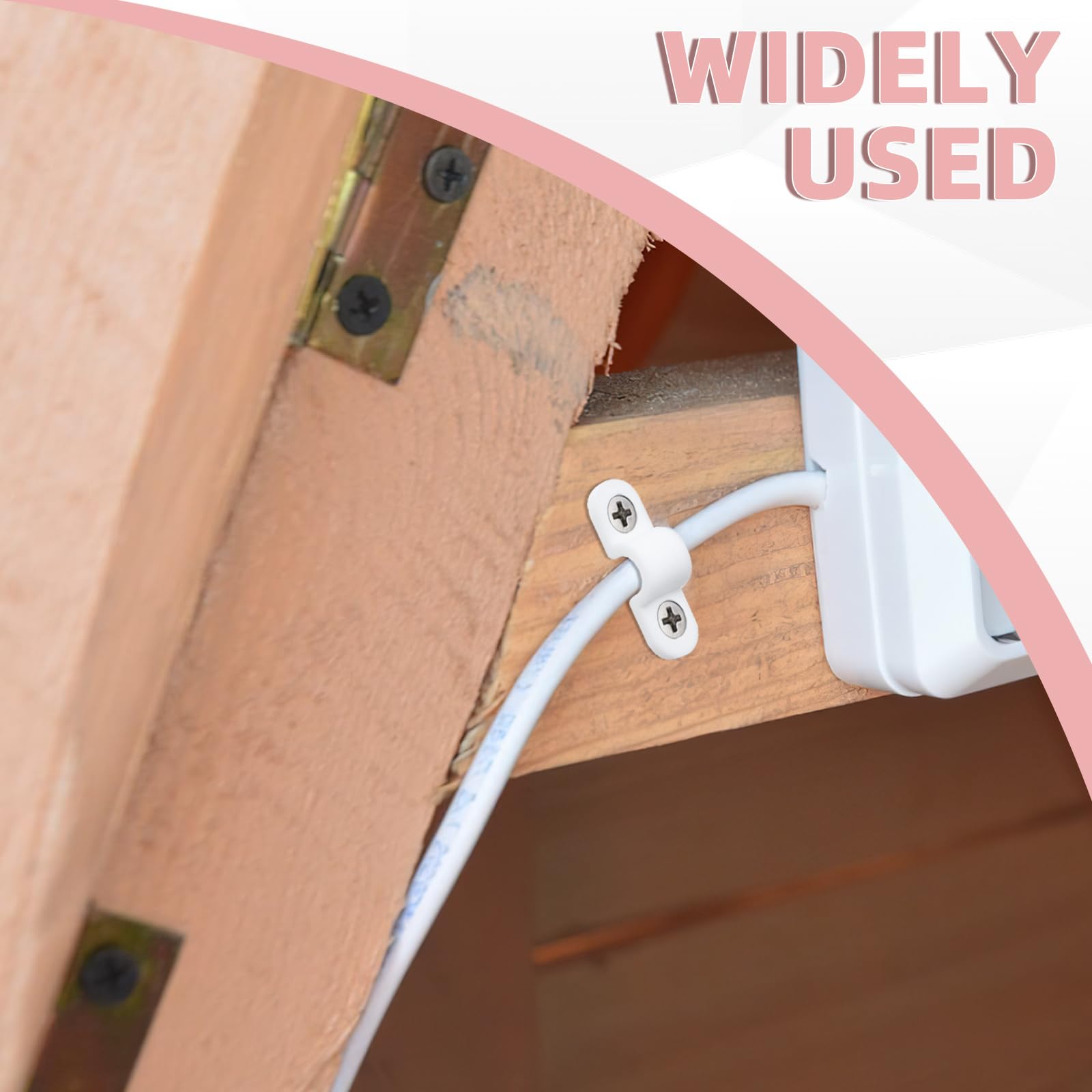 Wire Shelf Clips - 50 Pack for Shelves & Cables -5 Wire Shelf Clips - 50 Pack for Shelves & Cables -5