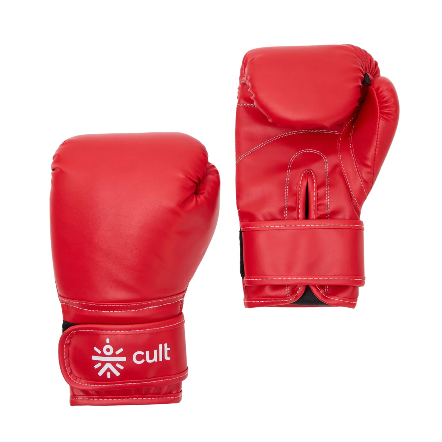 Cult Neo Boxing Gloves 10 OZ – Pro-Style Training Gloves for Sparring, Heavy Bag & Mitt Work – Premium PU Leather, Shock Absorbing Padding, Ergonomic Design with Wrist Support – Red