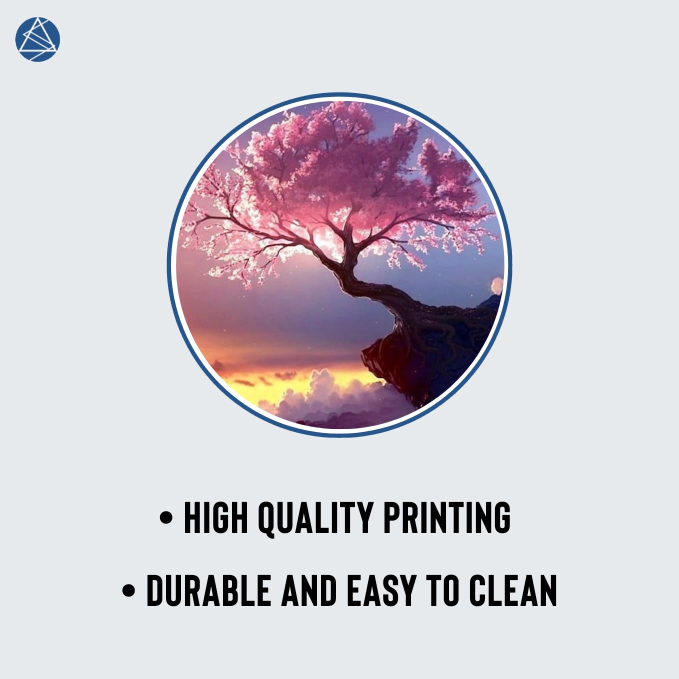 SoulAbiti Sakura Cherry Tree Cloudy Art Mouse Pad - 23.6 x 11 Inch Desk Pad - Gaming and Workstation Mat for Anime Landscape Enthusiasts - Non-Slip Rubber Base - Smooth Surface for Precise Control 3