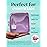 Embla London Makeup Bag Cosmetic Case, Clear Zipper Make Up Pouch and Toiletry Travel Tote, Cute Skincare Pouches for Women Girls, Preppy Purse Cosmetic Organizer, Mini Makeup Bags, Grape