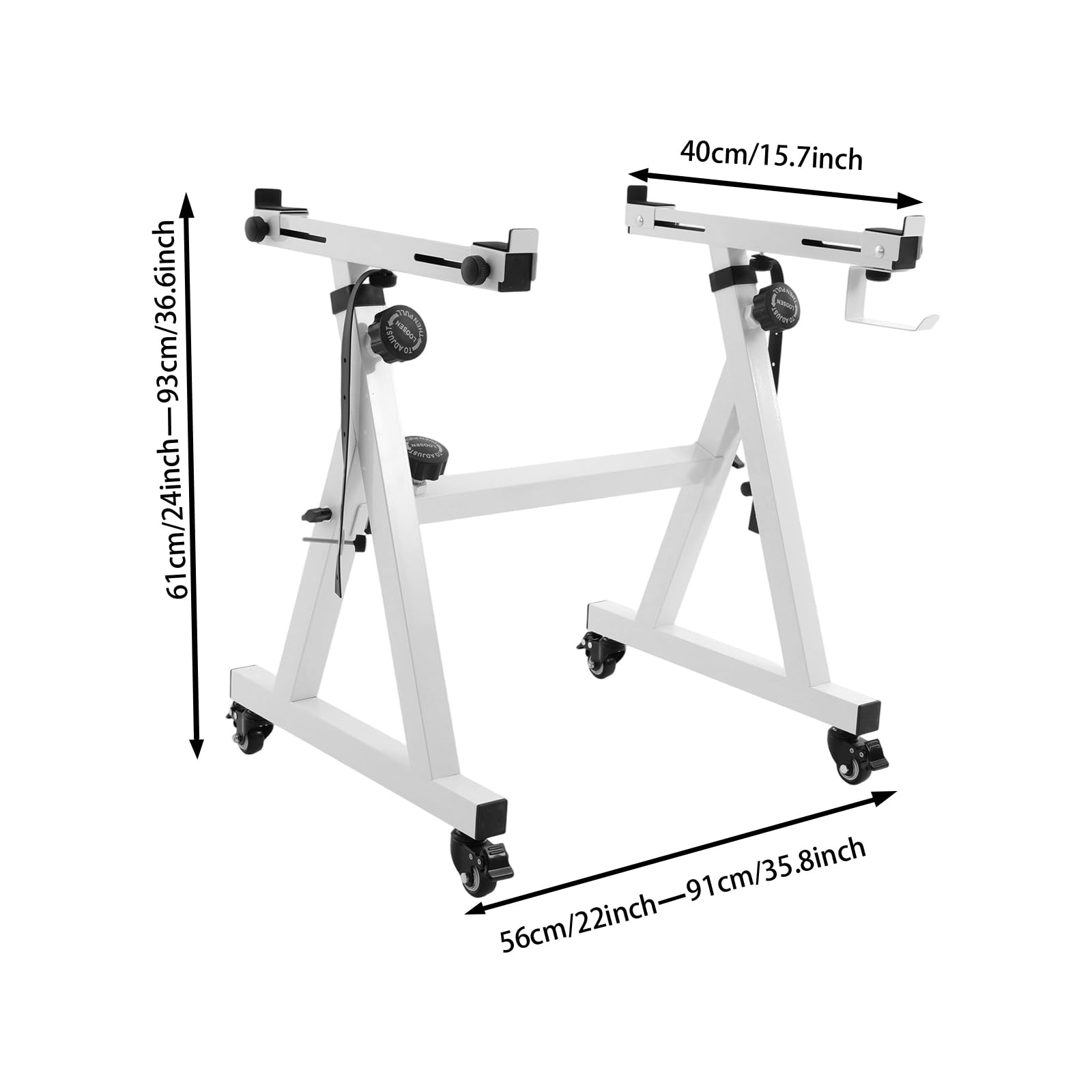 Soporte para teclado, soporte para partituras, teclado musical, soporte para piano, soporte para teclado en Z, pies de goma, longitud/altura ajustable, para niños y adultos (blanco)