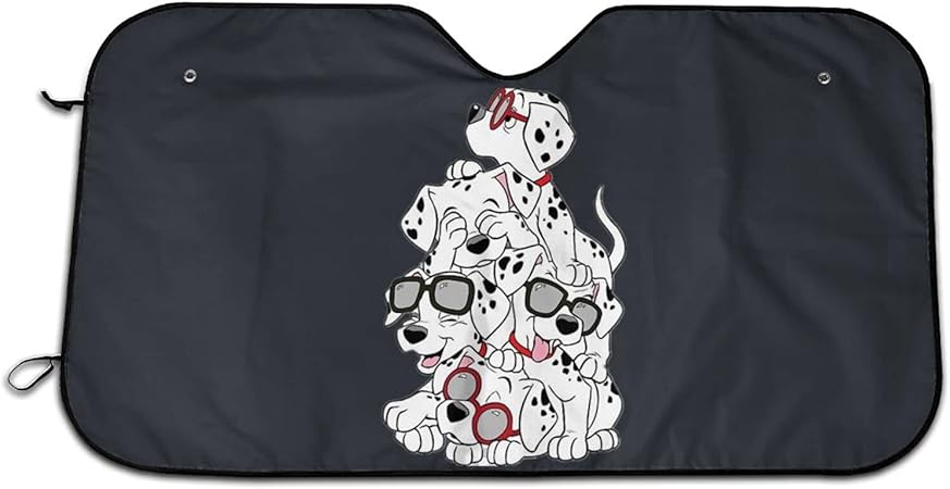 Amazon 101匹わんちゃん サンシェード 車 フロントサンシェード 日除け 軽自動車 Uvカット かわいい Danesi 吸盤 車用品 おしゃれ アニメ グッズ 雑貨 １３０ ７０cm サンシェード 車 バイク