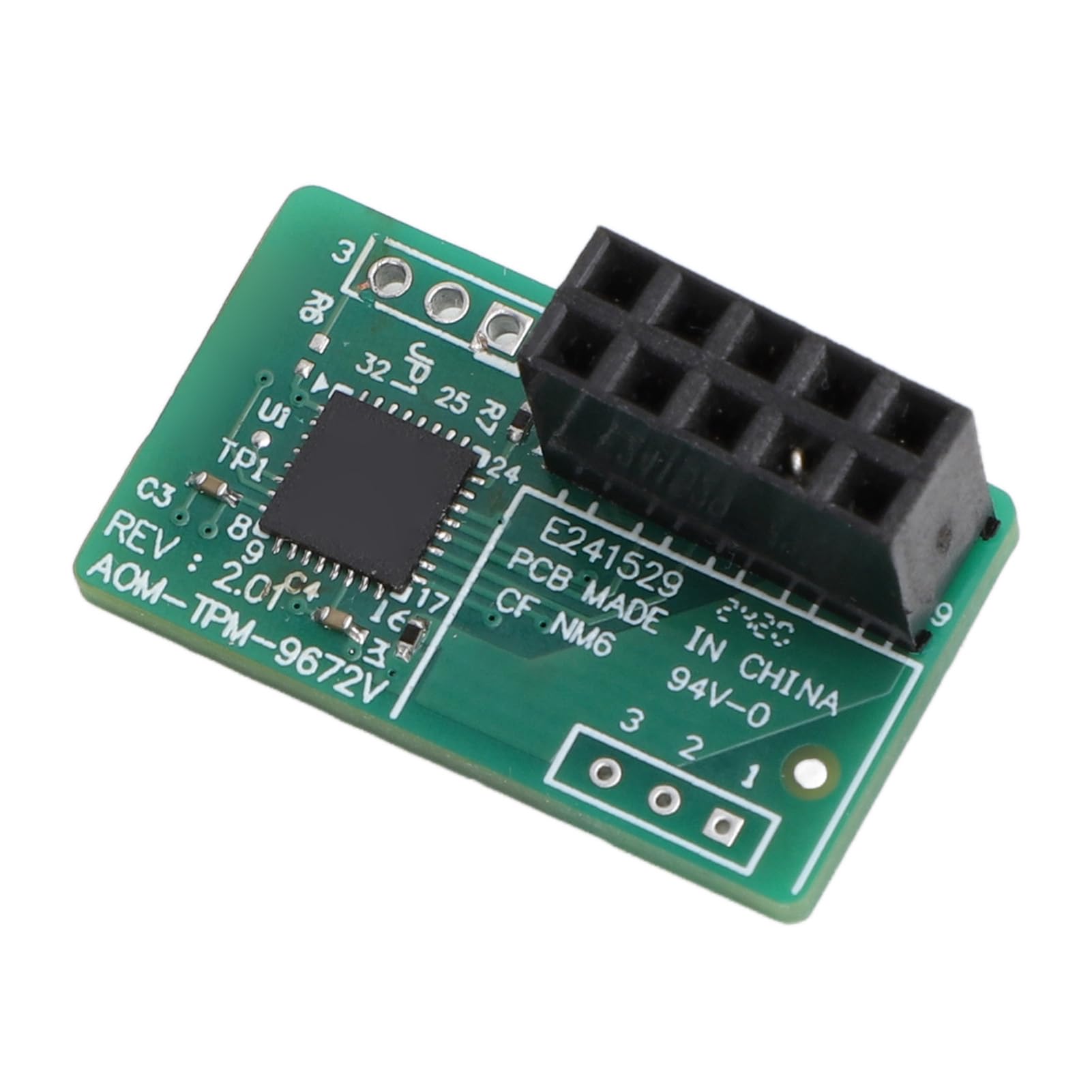 Dpofirs Modulo TPM 2.0 PCB Verde Compatto per Scheda Madre, funzionalità di Alta Sicurezza per Professionisti IT