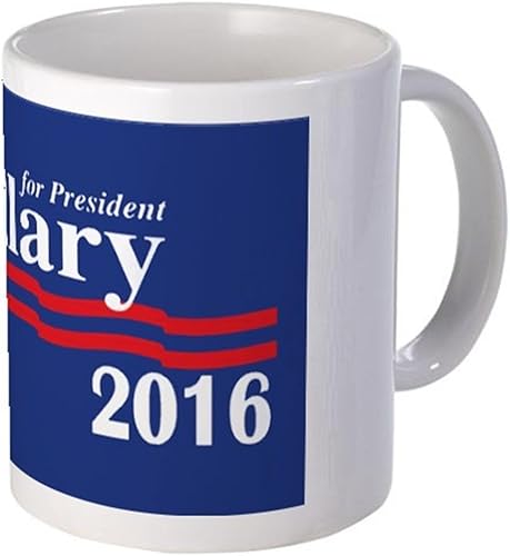 Taza de 11 onzas  Taza Hillary Clinton For President 2016  S White