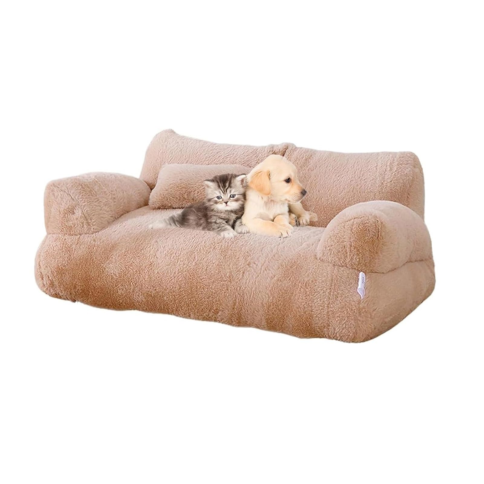 TOWERS Canapé apaisant pour Animaux de Compagnie, lit apaisant pour Chien, canapé en Peluche Moelleuse pour Animaux de Compagnie, canapé Amovible et Lavable en Coton PP pour Chats d'intérieur (Color