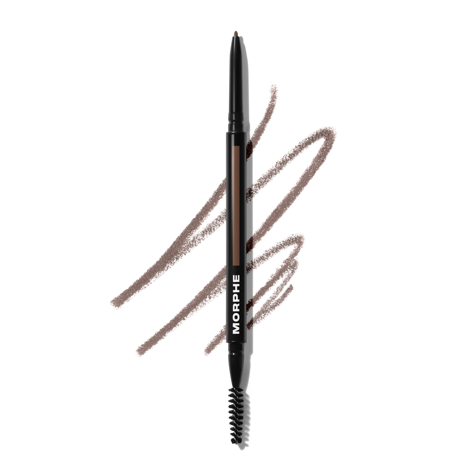 Morphe Micro Dual Eyebrow Pencil - Dual-Ended Brow Pencil Featuring a Retractable, Ultra-Precise, Pointed Tip - Richly Pigmented, Smooth-Gliding, Long-Lasting Wax Formula - Cold Brew (0.003 oz) Cold Brew 0 Ounce (Pack of 1)
