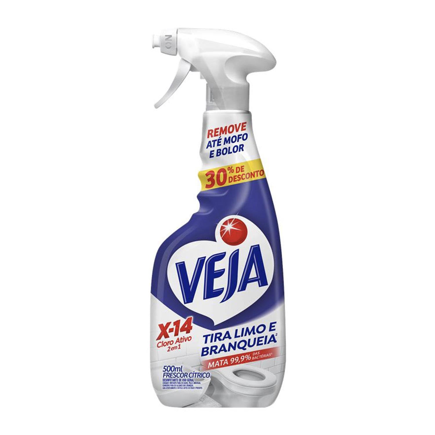 Spray Tira Limo Veja Banheiro X14 500ml Oferta : Amazon.com.br: Casa