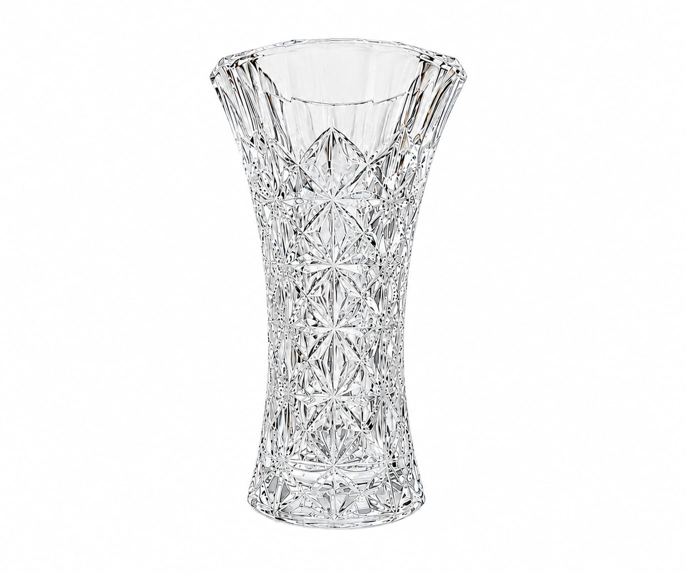 Crystal Glass Vase for Plants Flowers | Transparent (26 cm X 8 cm) - Living Room Glass Vase Pot for Water Plants Home Décor Dining Table Decoration Bedroom Hall House Warming Gift, Stem-image-22