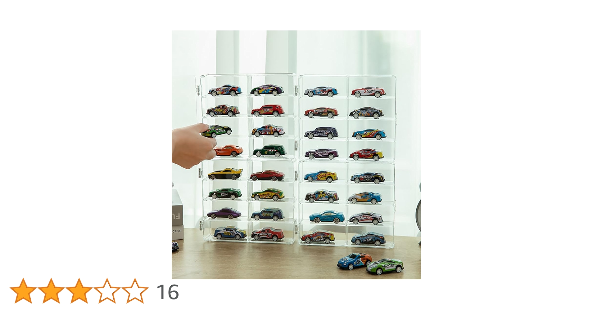 ミニカークリアケース付き20点 ミニカー 11台セット 透明ケース
