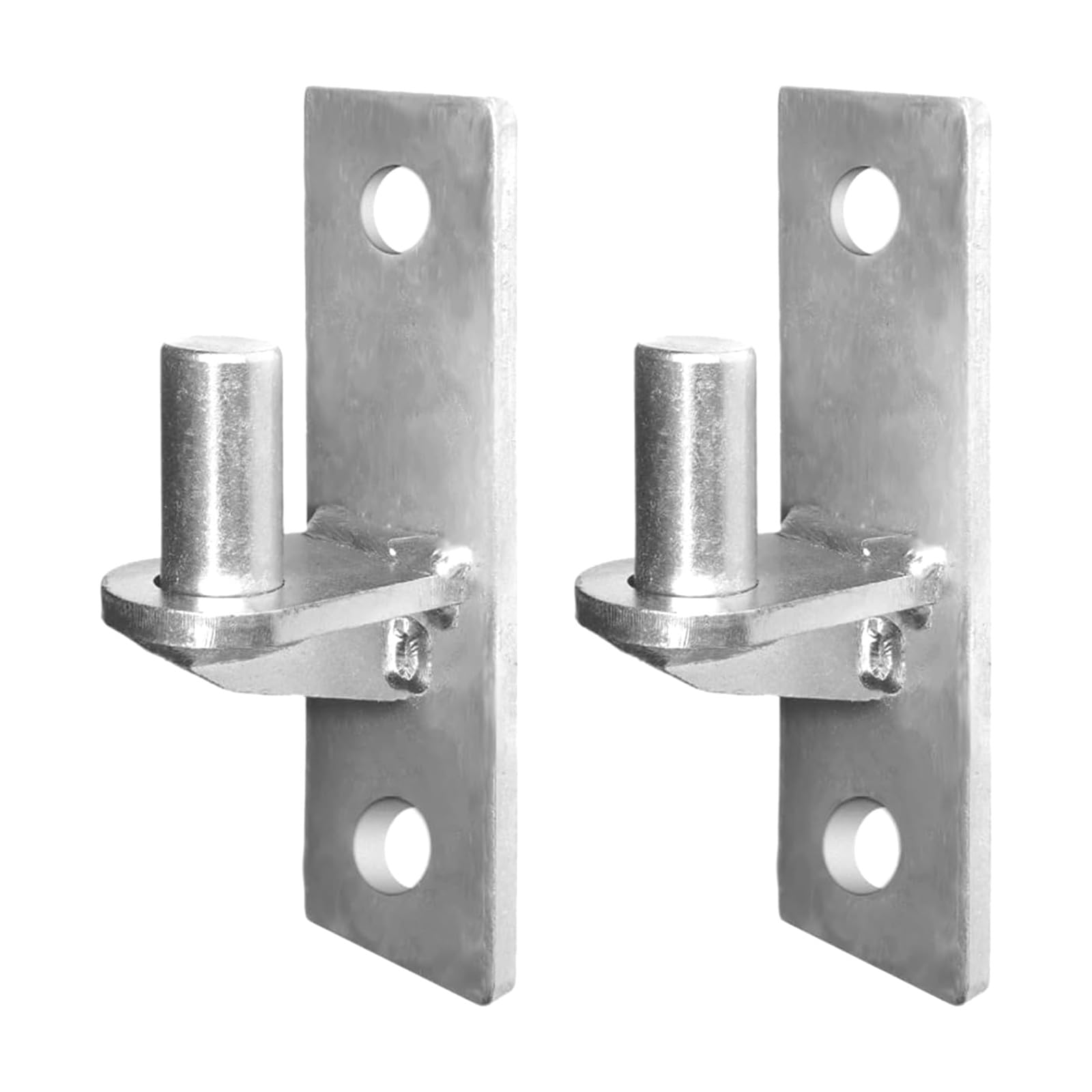 2Pieces Portable Sturdy Wall Mount Gate Hinges Stainless Steel for Outdoor Chain Link Fence Gate Post Hinges Pin Chain Link Fence