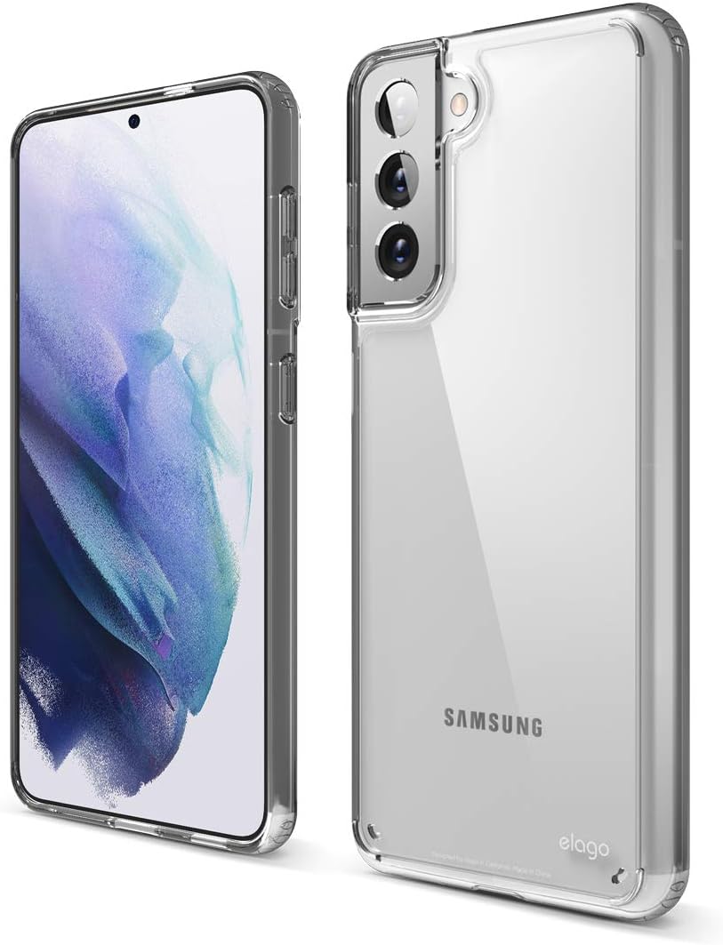 elago Hybrid Clear Case Compatible with Galaxy S21 (Clear) - Shockproof Bumper Cover, Protective Case, Durable TPU and Polycarbonate Construction, Minimalistic Design