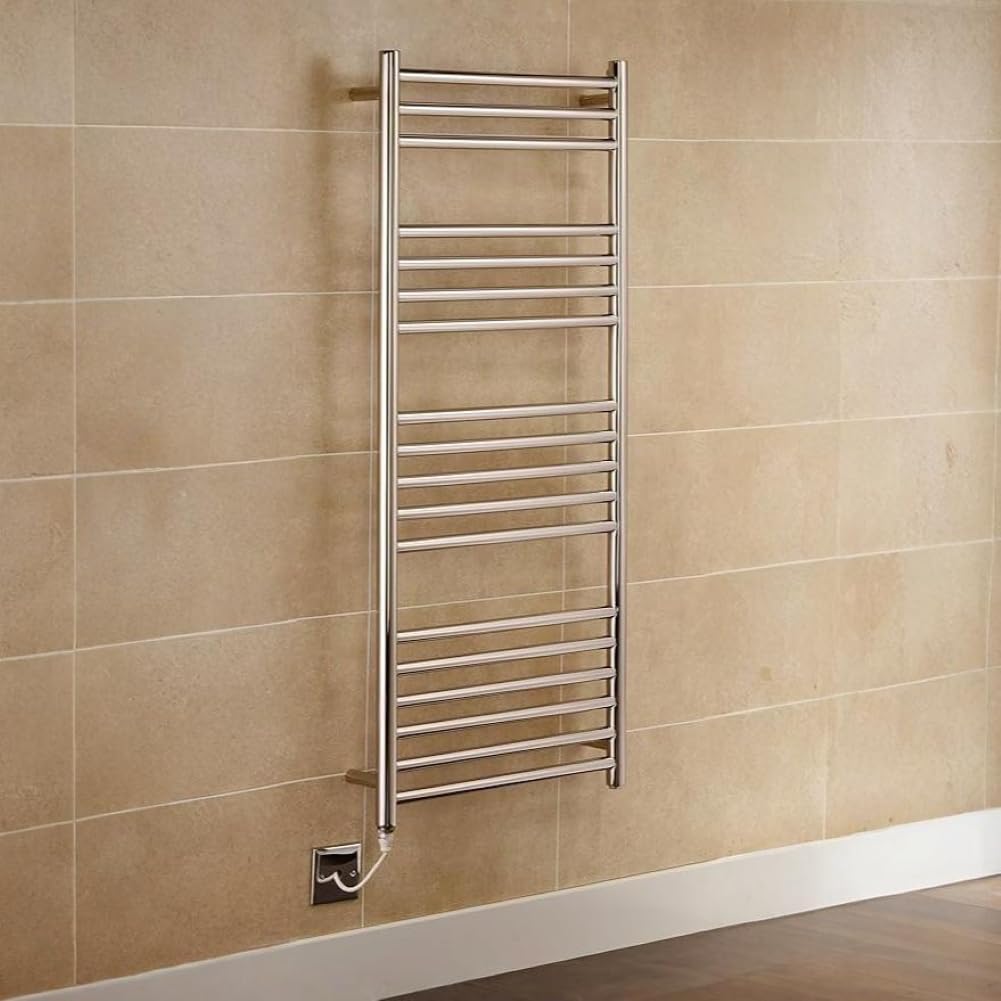 Manissa Boston Electric Heated Towel Rail Stainless Steel 600 x 1200