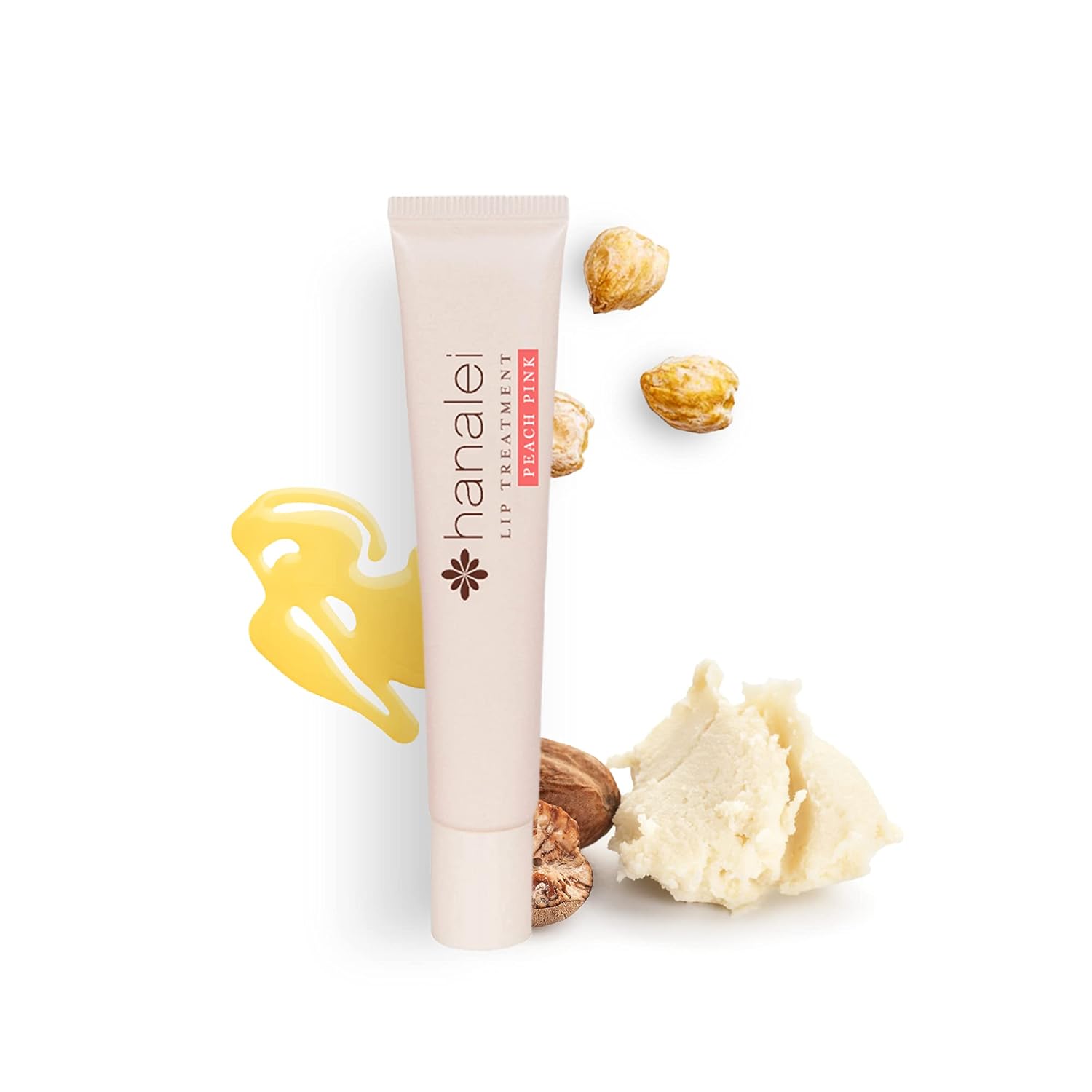 Hanalei Lip Treatment Bundle (Peach Pink and Rose) | Made with Kukui Oil, Shea Butter, Agave, and Grapeseed Oil, Soothe Dry Lips (Cruelty free, Paraben free)