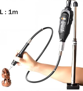 M19x2mm Grinder Flexible Drill Shaft Extension Keyless Chuck Compatible with Dremel Rotary Tool Accessory