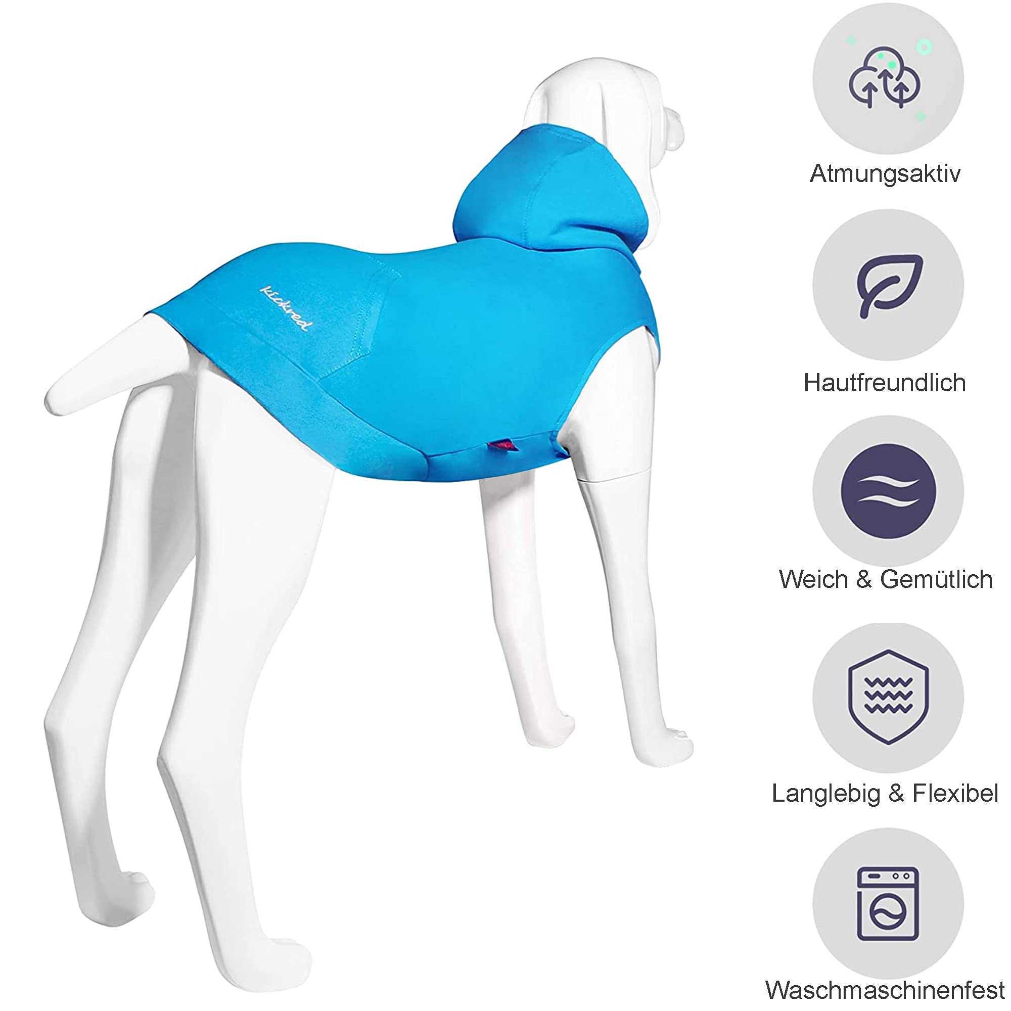 Hunde-Kapuzenpullover Mit Büffelkaromuster – Weicher Fleece, Mit Tasche, Größe L
