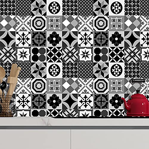 Papel de Parede Adesivo Autocolante Azulejo Lavável Para Cozinha