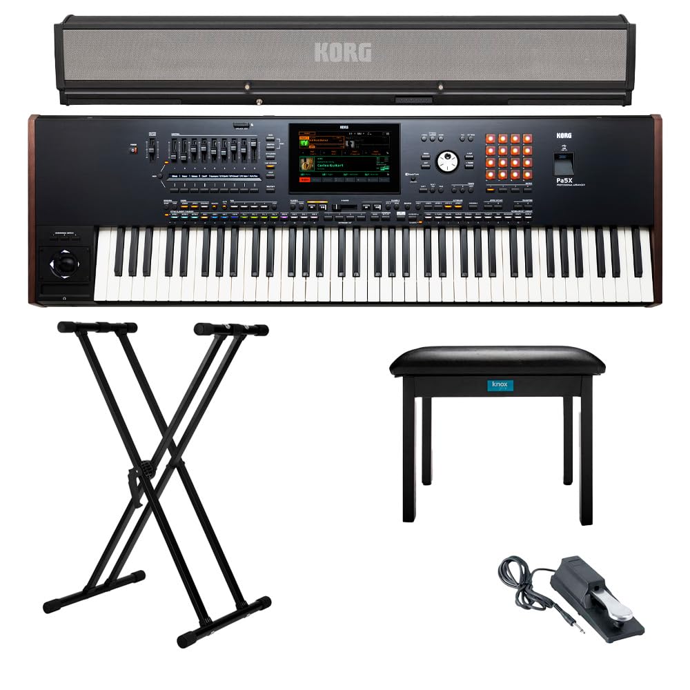 Amazon.com: Korg 76-Key Pa5X Professional Arranger Bundle with