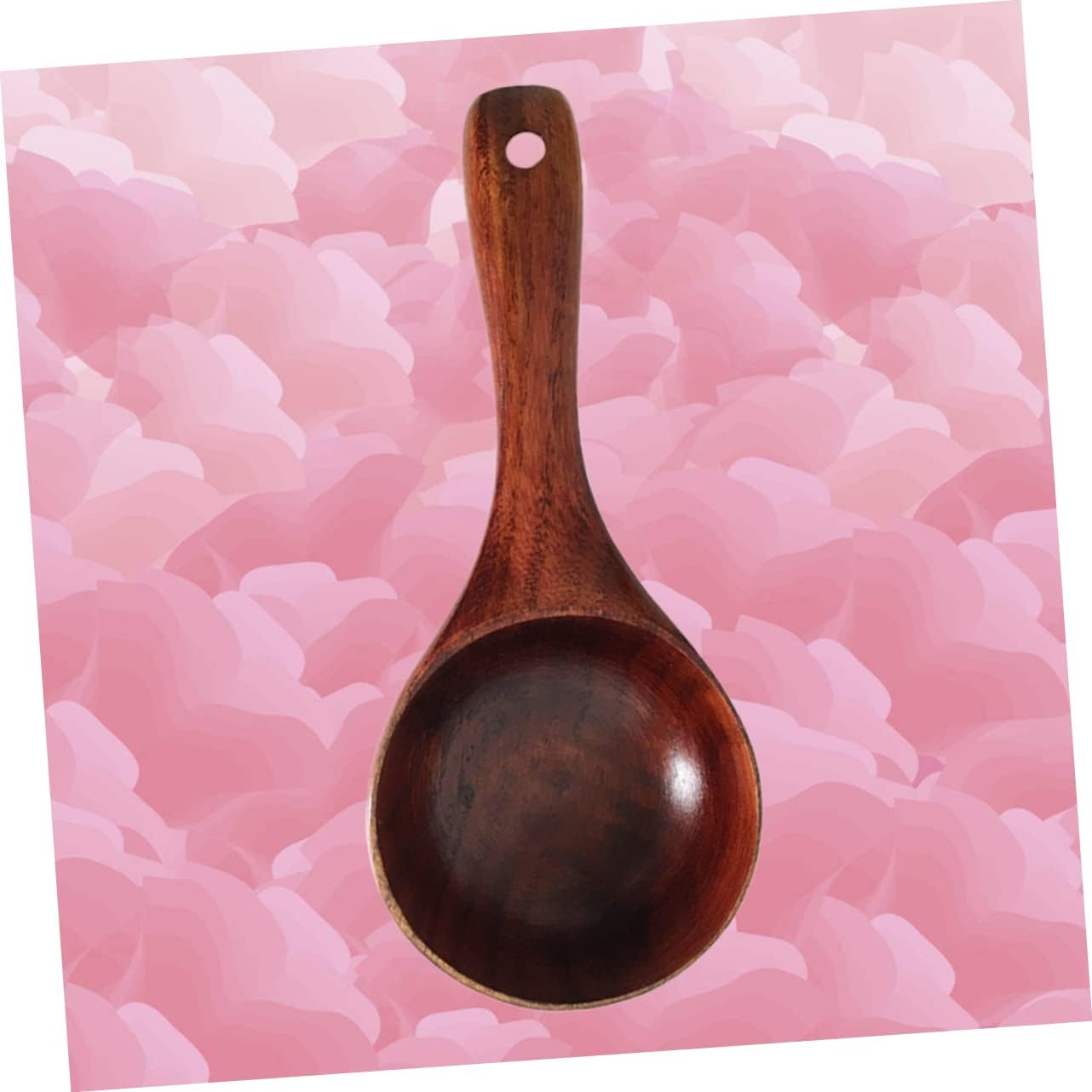 Wooden Spoons for Cooking,1pc Kitchen Scoop Soup Ladle Food Serving Scoop Wooden Soup Spoon Rice Spoon Wooden Spoon Brown