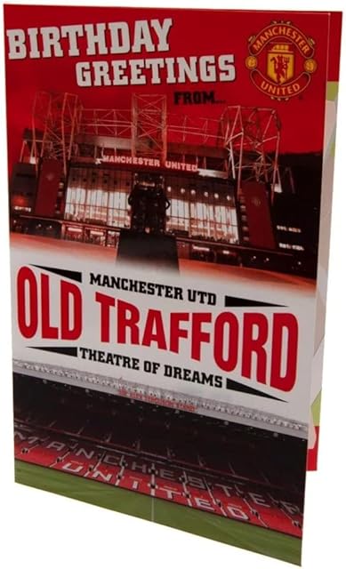 Manchester United Fc 3D Pop Up Birthday Card