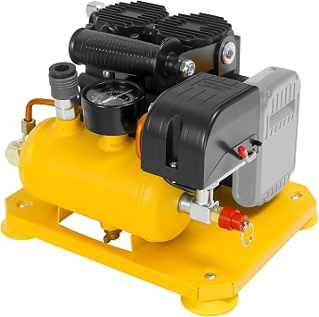 Cordless Air Compressor for Dewalt 20V Battery,Lightweight, Ultra Quiet, Max 116 PSI Pressure, Oil-Free, 0.26 Gallon Tank,65 dB Noise Level Portable Air Compressor, for Brad and Roofing Nailers