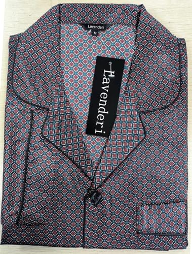 Lavenderi Men's Long Sleeve Silk Satin Pajama Set, Silky Pajamas Sleepwear3