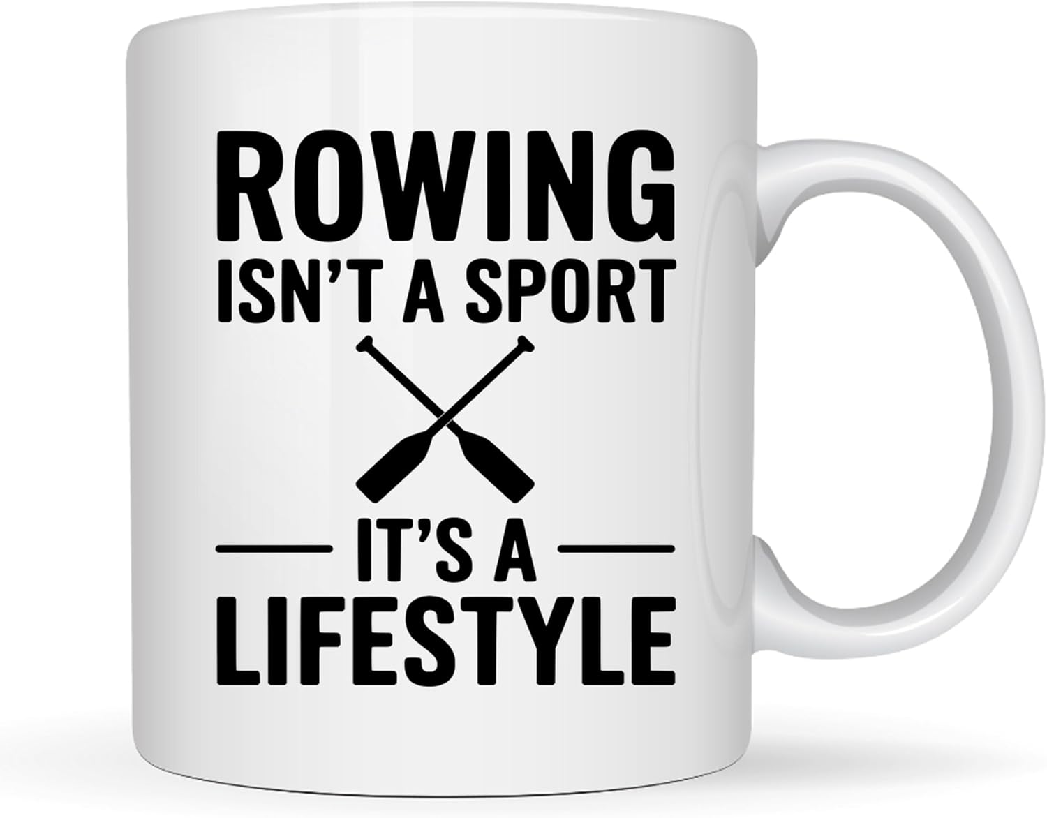 Rower Coffee Mug 11oz White -Sport A – Rowing Gifts For Men Women Boat Team Athlete Lake Lover