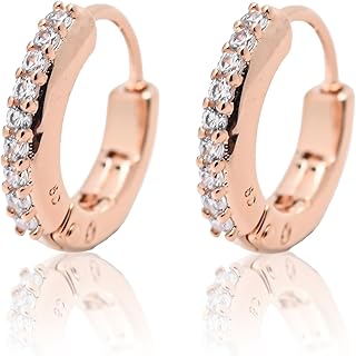 スワロフスキー ピアス Matrix マトリックス フープピアス クリア ローズゴールド レディース 5690669 ジュエリー [並行輸入品]