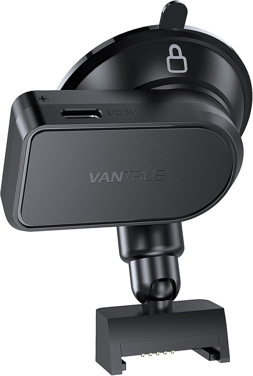 VANTRUE E1 Pro/ E1 Lite/ E2 Dash Cam GPS Receiver Module Type C USB Port Suction Cup Mount for Windows and Mac