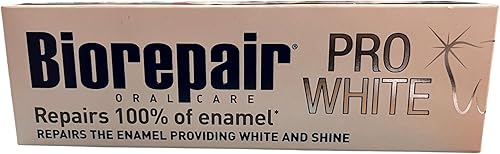 Biorepair Pasta de dientes "Whitening" con microRepair * Tubos de 2.5 onzas líquidas (2.5 fl oz) (paquete de 2) * Importación italiana